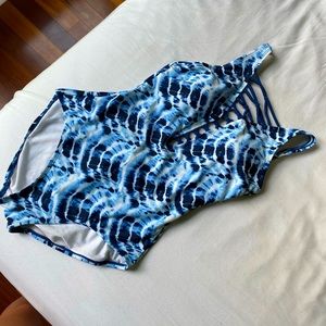 Deep V One Piece Swimsuit